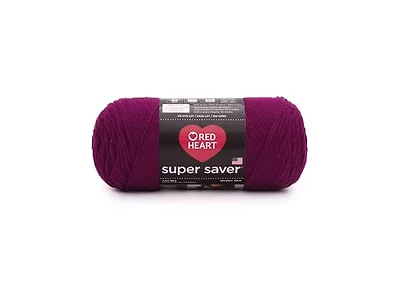 Red Heart Super Saver Yarn, Mulberry
