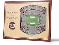 YouTheFan NCAA South Carolina Gamecocks 5 Layer StadiumView Wall Art