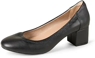 Amazon Essentials Women's Ballet Pumps, Black, 6.5