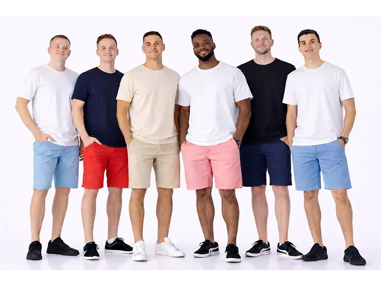 3Pk Asst Mens Slim Fit Chino Shorts
