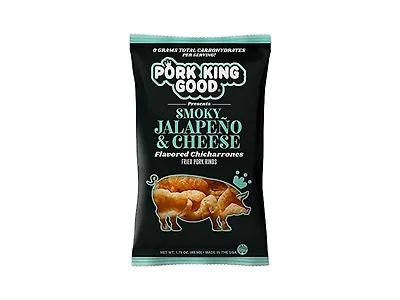 (10 Pack) Smoky Jalapeño & Cheese Pork Rinds 1.7oz Bags