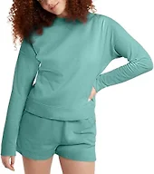 Hanes Women's Originals Garment Dyed Sweatshirt, Midweight Fleece Sweatshirt for Women