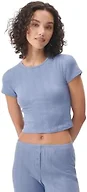 florence by mills Women's Cozy Crush Easy Cropped Tee Shirt, Endless Sky, X-Large
