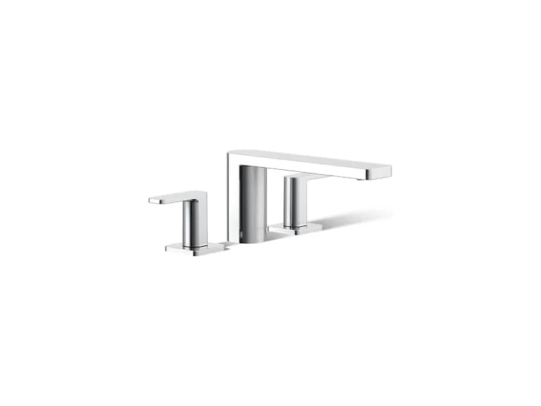 Kohler 27121-4-CP Parallel Two-Handle Deck-Mount Bath Faucet