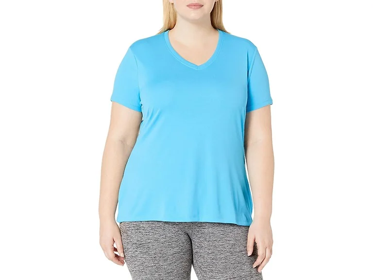 JUST MY SIZE Women (S) Plus-size Cooldri S/v-neck
