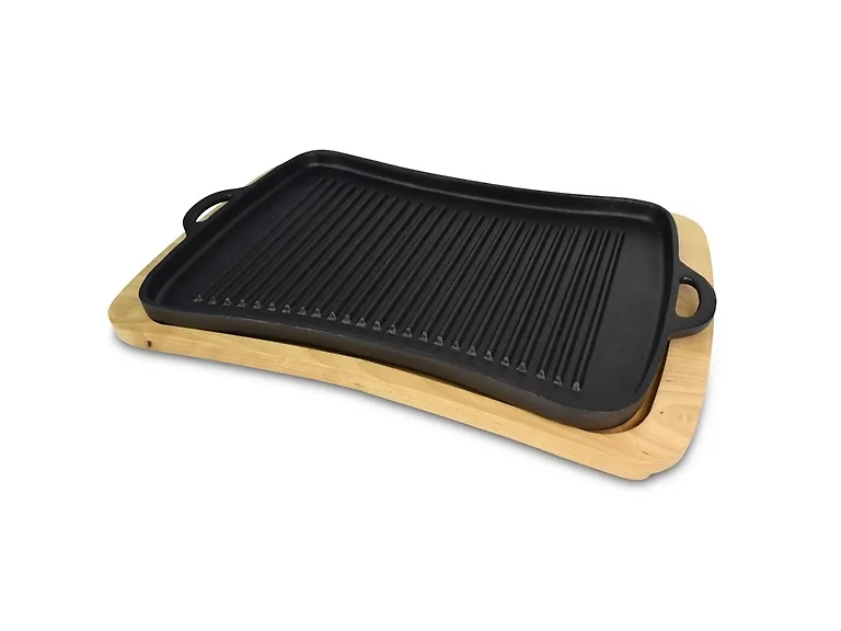 Jim Beam Cast Iron Grill Pan Set