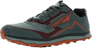 ALTRA Men's Lone Peak 5 Trail Running Shoe, Gray/Orange, 10