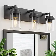 Espird Bathroom Vanity Light, Matte Vanity Light with Clear Glass Shade, Bathroom Lighting Fixtures Over Mirror for Bathroom