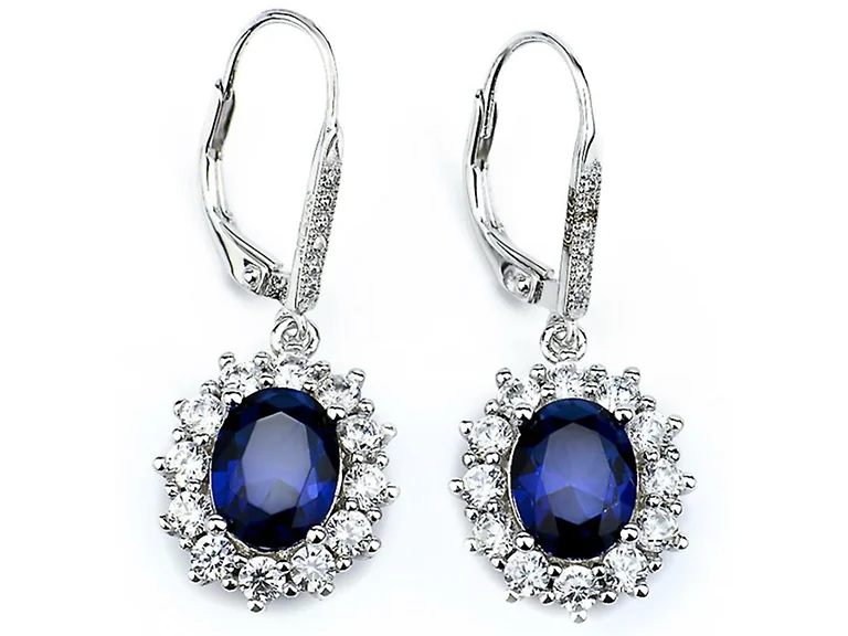 Leverback Sapphire Earrings