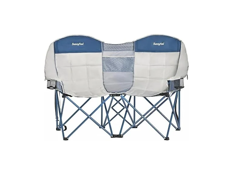 SUNNYFEEL Grey-Blue Loveseat Camping Chair