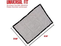 Zone Tech PE0006 Mesh Back Seat Pet Barrier Cage 47x34" B