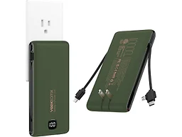 VEEKTOMX VT105 10000mAh 10000mAh Power Bank Cables & W