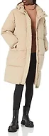Amazon Essentials Women's Oversized Long Hooded Insulated Puffer Jacket (Available in Plus Size), Tan, 6X