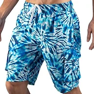 Kanu Surf Men's Flex Swim Trunks (Regular & Extended Sizes), Twister Royal, Large