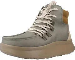 Hey Dude Womens Shoes, Wendy Peak Apres Coated Twill, Olive, 40