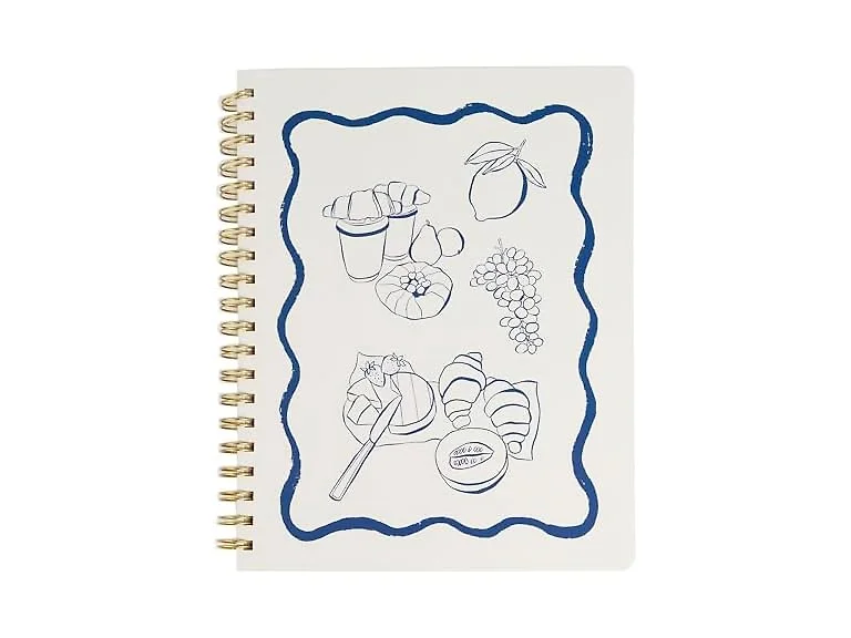 Pearhead Euro Breakfast Hardcover Spiral Notebook