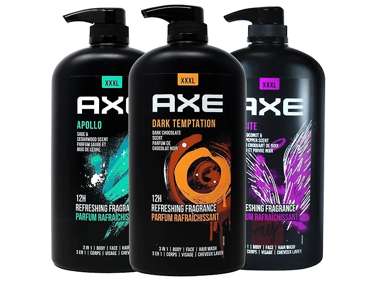 (3pk) Axe Men's Body Wash 33.8oz Variety