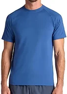 Gaiam Men’s Supine Crewneck Top, Relaxed Fit, Stretch Midweight Material, True Navy, Small