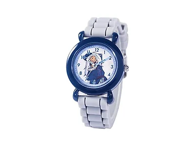 Disney Kids Raya Watch Blue Bezel White Strap
