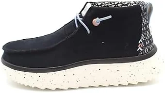 Hey Dude Womens Shoes, Wendy Peak Hi Suede, Black, 37