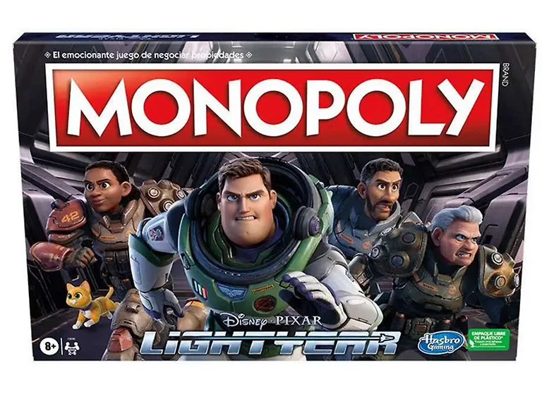 2 Pack Monopoly Lightyear Board Games