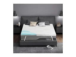 3 Inch Queen Firm Mattress Topper for Pain Relief, Premier Cooling Gel+Bamboo High-Density Support Memory Foam Mattress Topper, Firm with Ice Silk Cover, CertiPUR-US