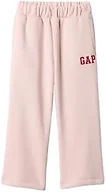 GAP Baby-Girls Logo Fleece Wide Leg Pant, Primitive, 6-12 Months