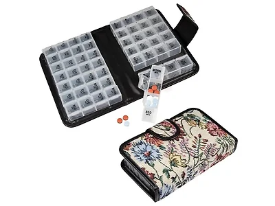 Smart Essentials Floral 14-Day Pill Case