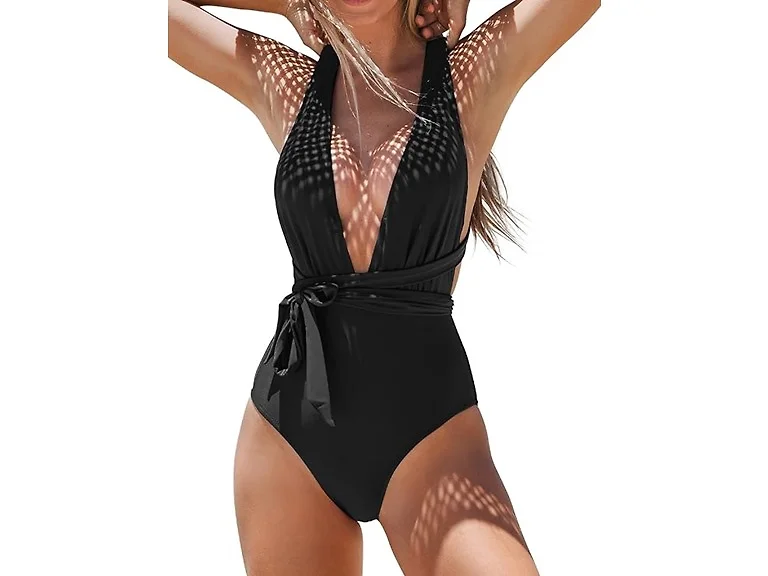 CUPSHE One Piece Self Tie Swimsuit