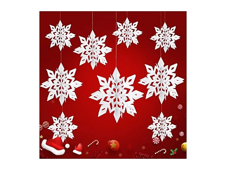 Ryangic 3D Christmas Snowflakes 18PCS Wonderland