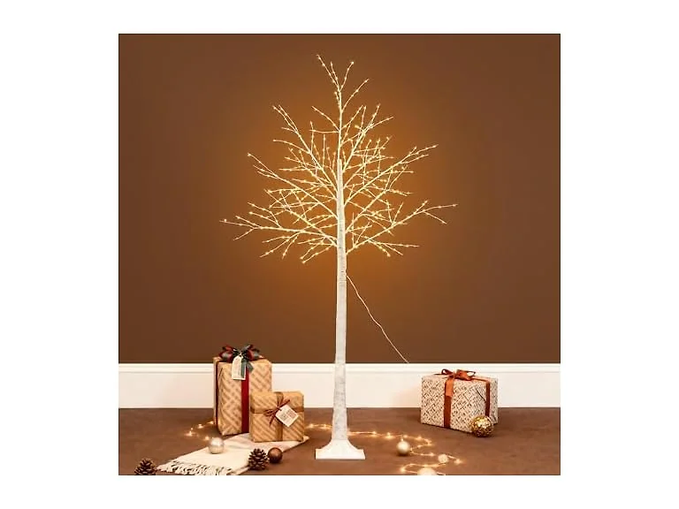 6FT White Firefly Tree with Lights