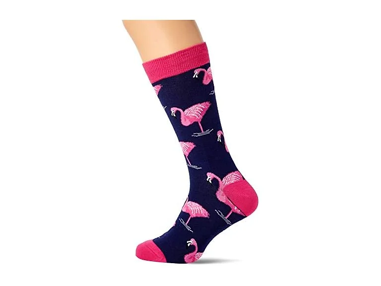 Socksmith Flamingo Socks Navy Size 10-13