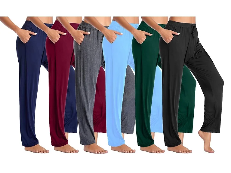 3Pk Womens Loose Fit Classic Lounge Pants