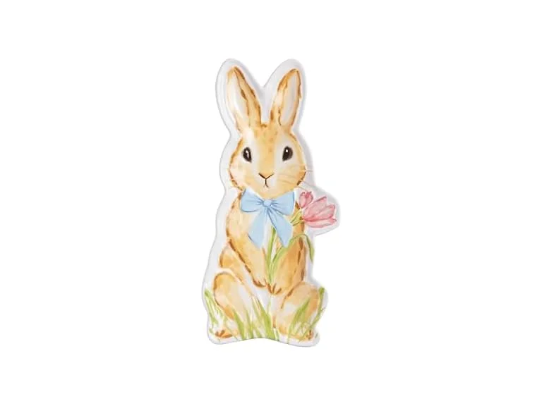Mud Pie Stoneware Easter Bunny Serving Platte