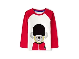 Gymboree Girls' and Toddler Fall and Holiday Embroidered Graphic Long Sleeve T-Shirts, London Koala, 5T