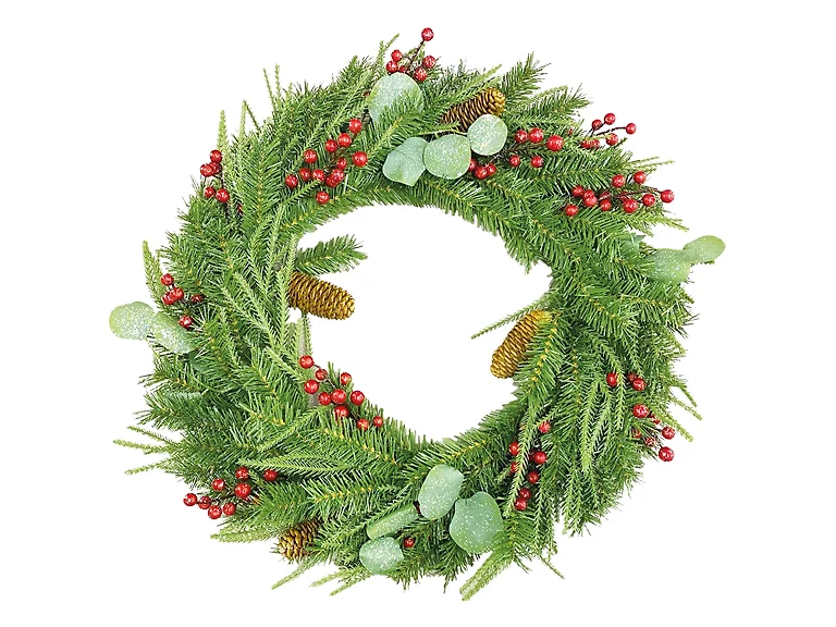 Santa's Workshop, Inc 24 MIXED PINE AND BERRY WREATH