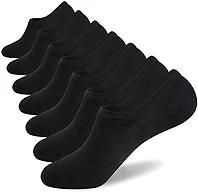 Men's No Show Cotton Socks 7 Pairs