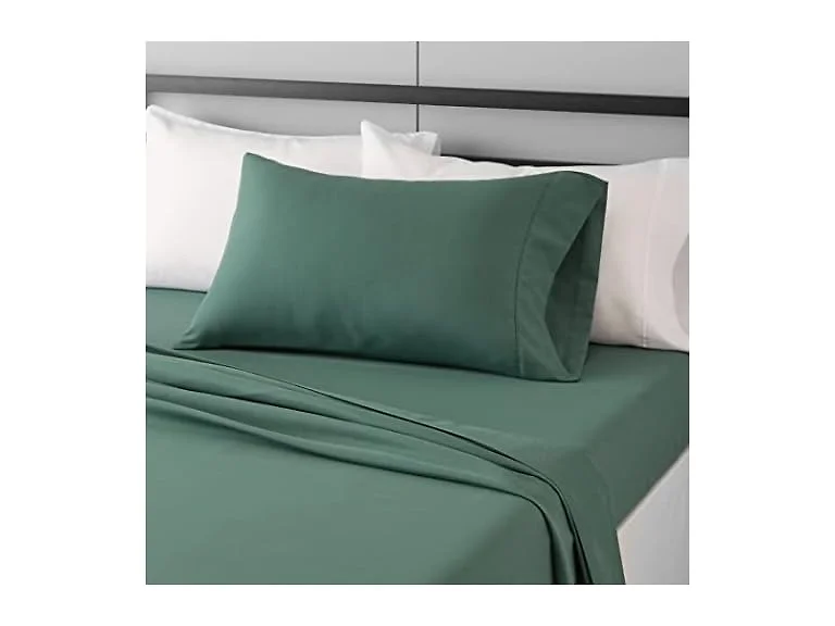 Amazon Basics 3Pc Emerald Sheet Set, Twin