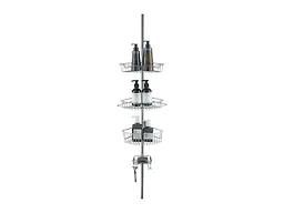 J&V Textiles 9-3601-SG Shower Caddy Corner Organizer 