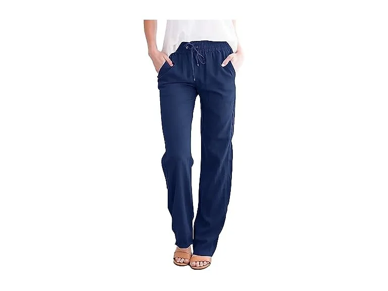Acelitt Women (M) Spring Fashion Straight Trousers
