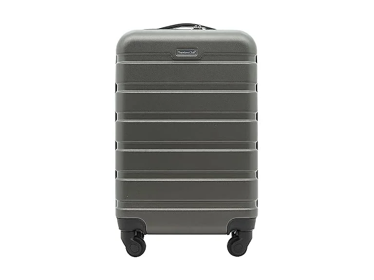 Travelers Club Harper Luggage, Charcoal, 22-Inch Carry-On