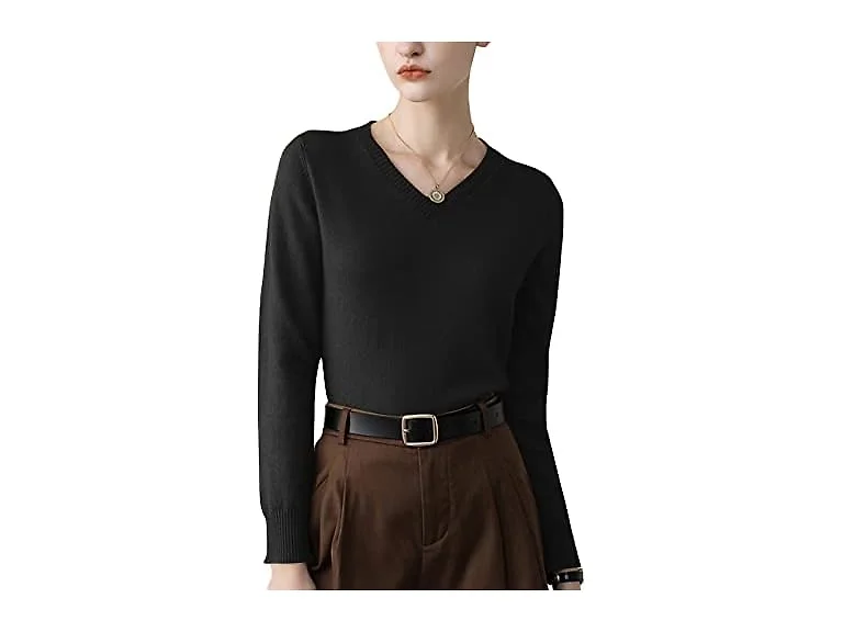 Altairega Girls (16) V-Neck Pullover Slim Shirts