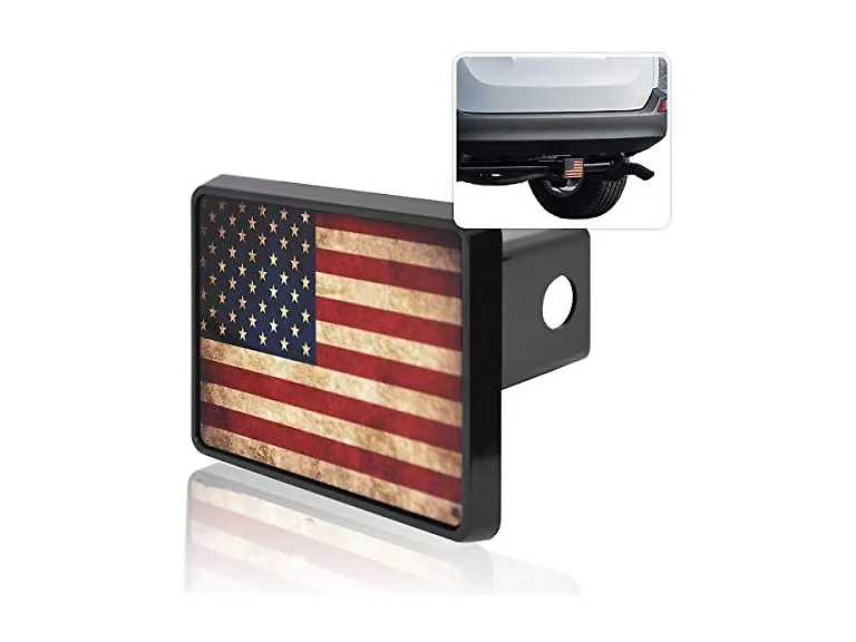 Zone Tech Tactical American Flag Logo Hitch Cover