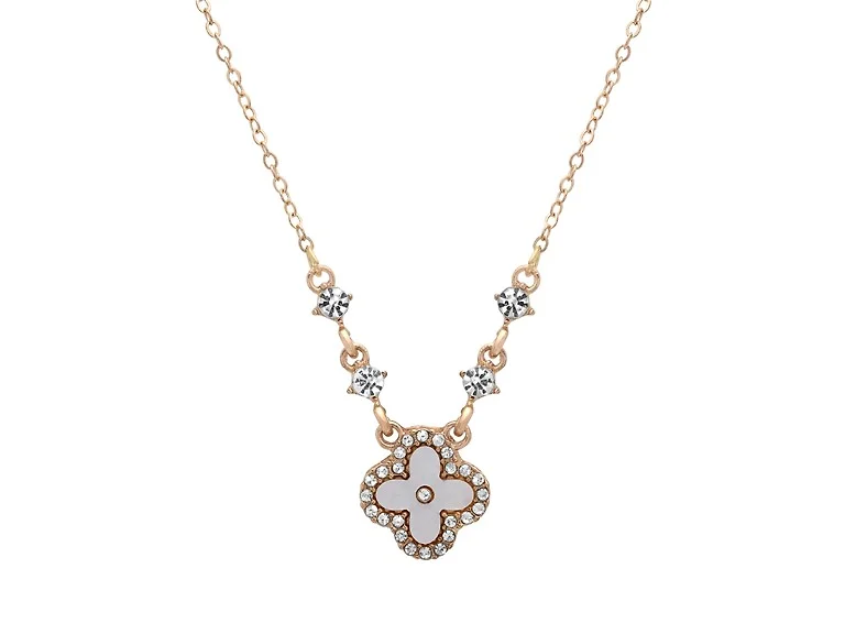 Clover Pendant with CZ Ascending Accents