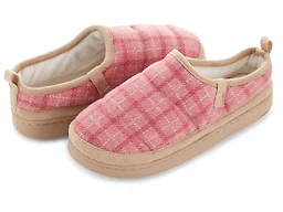 Floopi FLOOPI-405-PNK-S S Womens Detailed Plaid Clog S
