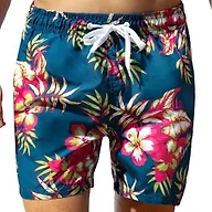 Kanu Surf Men's Monaco Swim Trunks (Regular & Extended Sizes), Grenada Denim Blue, 4X