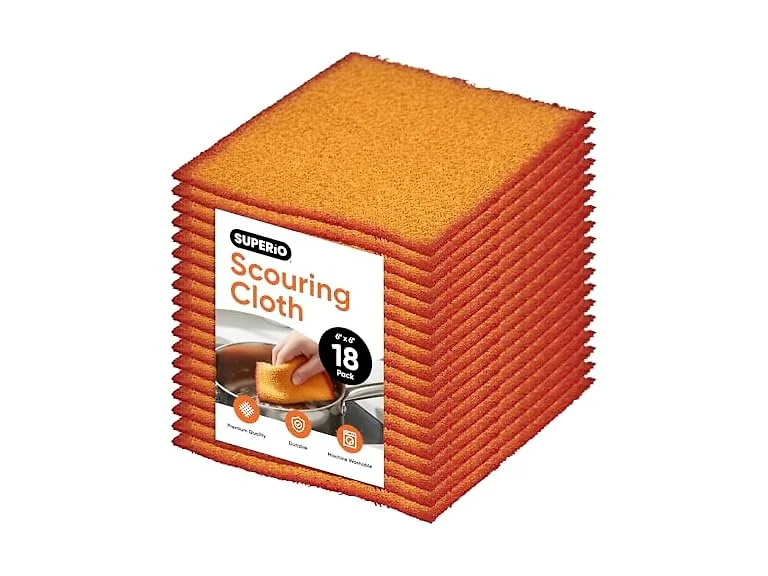 Superio Scouring Pads Non Scratch Dish 18 Pack