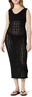 Amazon Essentials Women's Regular-Fit Crochet Cover-Up Dress, Black, XX-Large