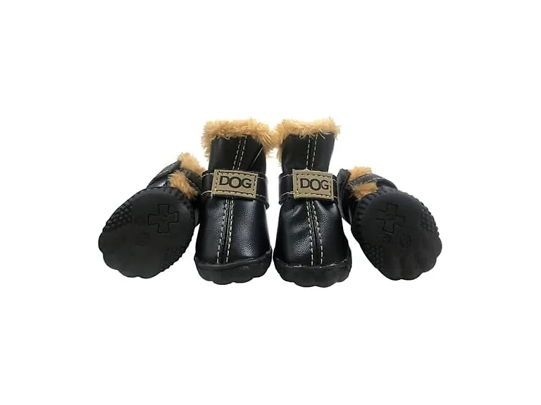 Winter Dog Boots & Paw Protectors, Anti-Slip