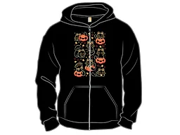 Cute Black Cats with Candy Corn